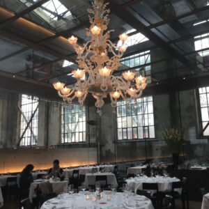 LaSalle. Il ristorante si trova all’interno del teatro dello Schiffbau, ricavato da un ex cantiere navale.