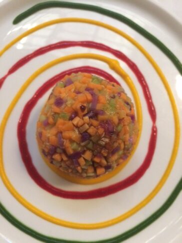 La panzanella vegetariana di Pietro Leemann 1 panzanella vegetariana di Pietro Leemann