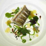 Roberto Conti: come si crea uno stile gourmet inconfondibile 2 Salmerino burro e salvia, le sue uova e cime di rapa