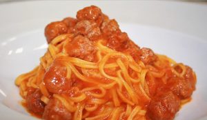 Chitarra alle pallottine alla teramana all'Osteria Ovino Milano 