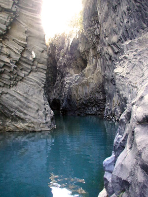 Le Gole dell'Alcantara in Sicilia