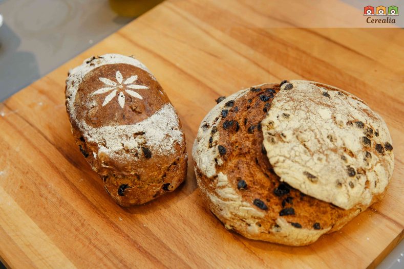 la ricetta di pane con fichi, noci, uvetta e castagne