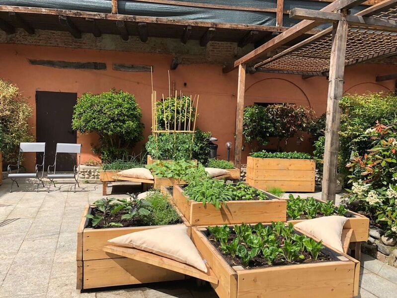 Ristorante Q33: il giardino con orto