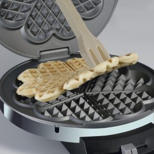 Piastra per preparare waffle a forma di cuore
