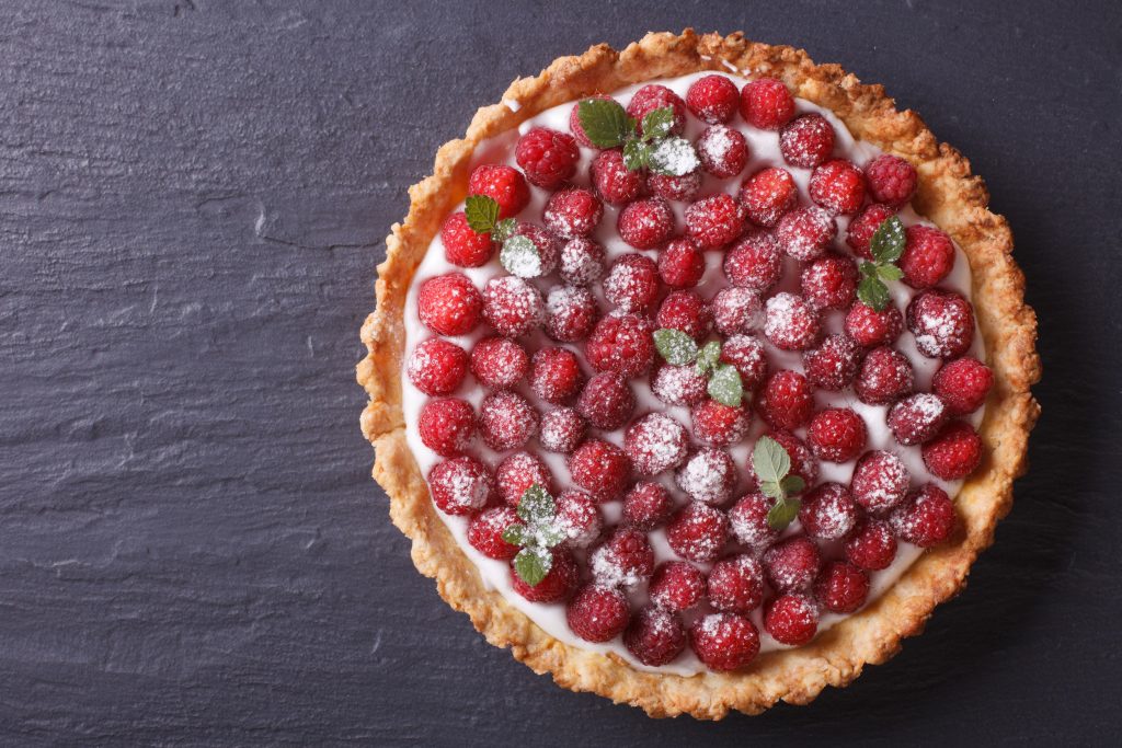 crostata di lamponi