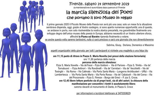 Poesia e cucina per costruire un mondo migliore (i robot non ci sostituiranno facilmente!) 1 Poesia e cucina: manifestazione a firenze in difesa del Piccolo Museo della poesia di piacenza