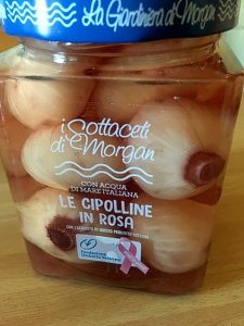 cena estiva: la giardiniera di Morgan e le cipolle rosa