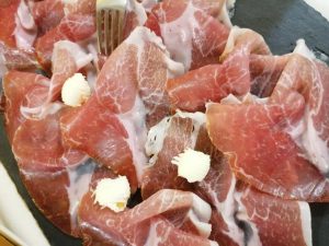 trattoria al voltone, l'antipasto a base di salumi