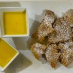 A pranzo a Soragna: Trattoria Al Voltone 5 sbrisolona con crema inglese