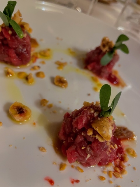 ristorante Caino Montemerano tartare