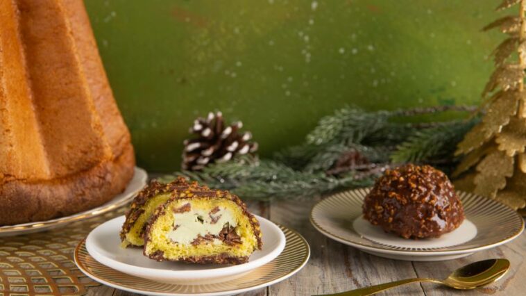 Delizie al pandoro e pistacchio, una ricetta natalizia con il gelato 3 Delizie al pandoro e pistacchio