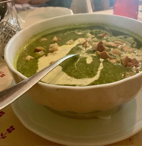 Itinerario nella Stiria slovena: 5 motivi per organizzare una vacanza in nome di cibo e cultura 5 zuppa aglio orsino presso fattoria barone slovenia