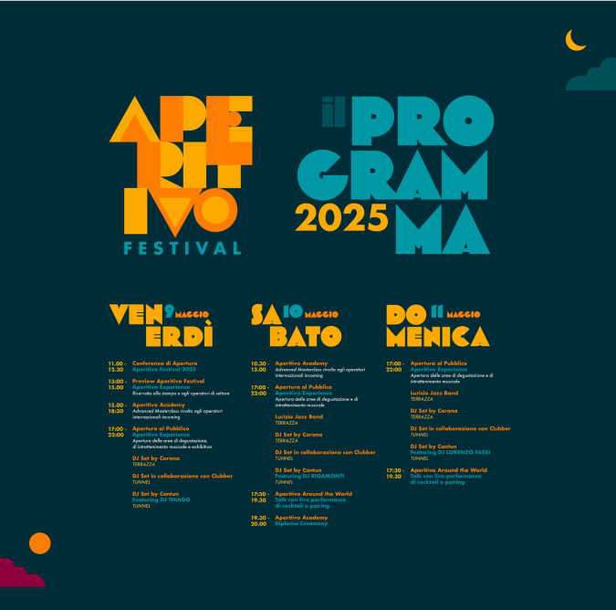 Che cosa fare a maggio 2025: tante esperienze per scoprire la bellezza del piacere 13 Aperitivo Festival 2025, un week end dedicato all'arte dell'aperitivo