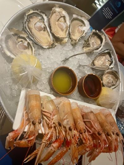 antipasto di mare al ristorante Il Cormorano Milano
