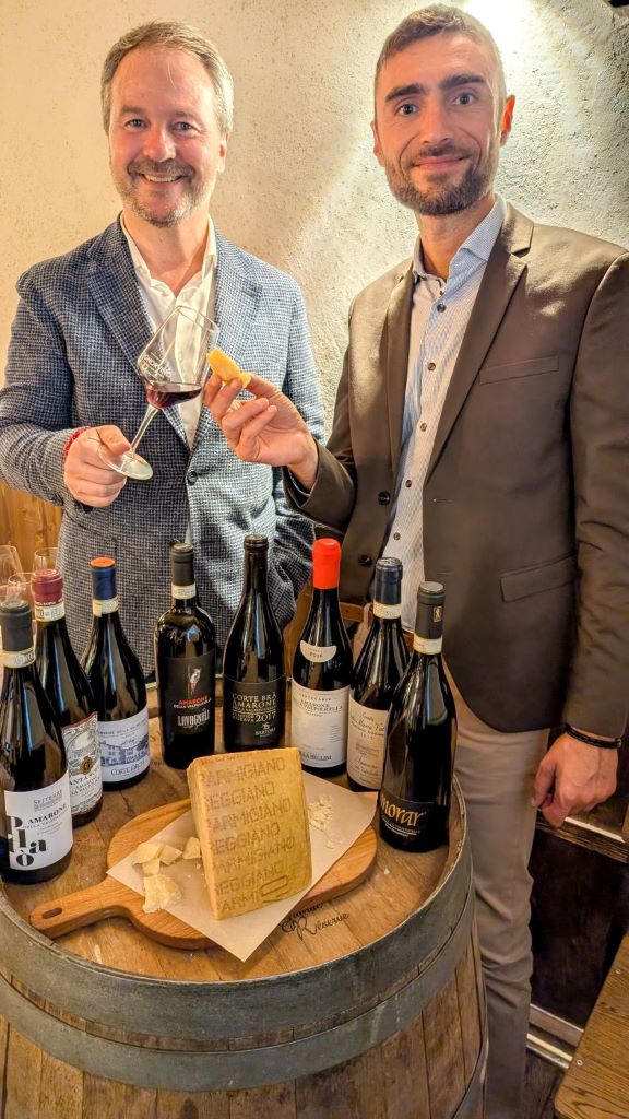 degustazione muilano amarone e parmigiano reggiano