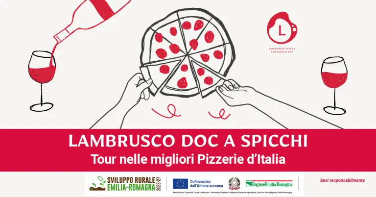 il progetto “Lambrusco DOC a Spicchi”, un evento che celebra l'incontro tra l'arte della pizza gourmet e il Lambrusco