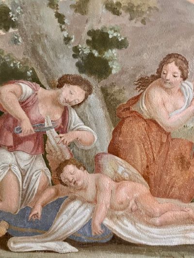 affreschi Cupido e psiche a palaia per san valentino