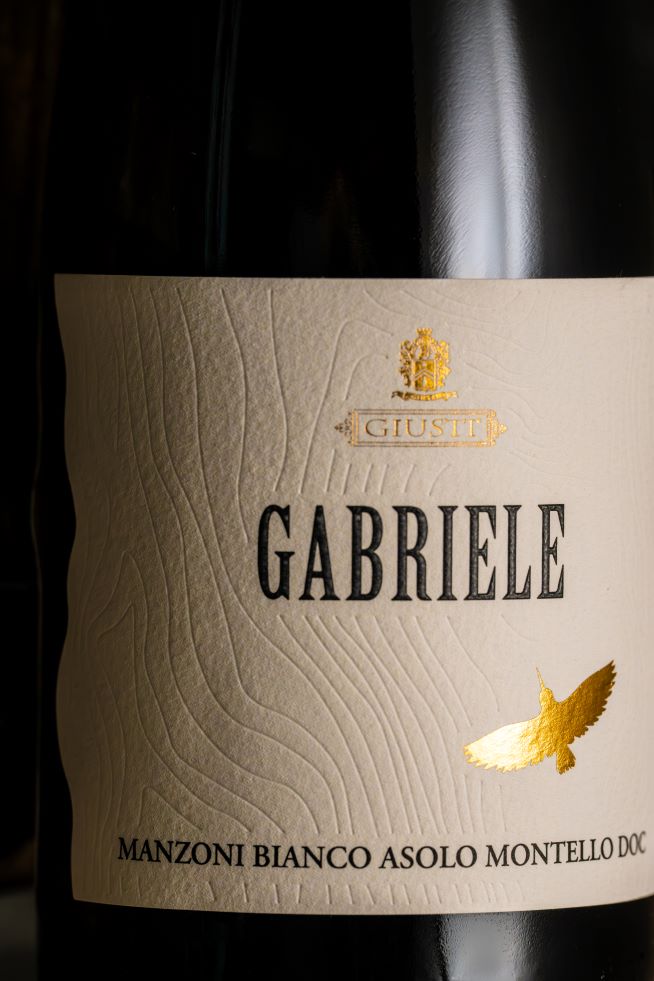 Etichetta del vino Gabriele Manzoni Bianco con beccaccia